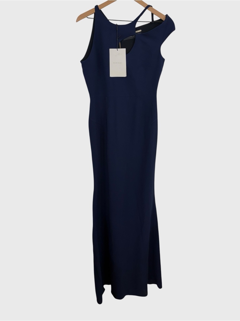 Roland Mouret NWT Midnight Navy Crepe Cutout Galata Gown US Size 6